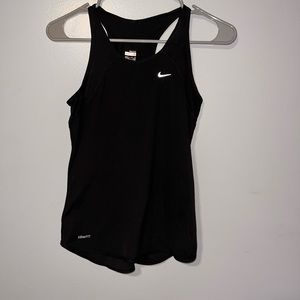 Small, black Nike Fit Dry workout tank top